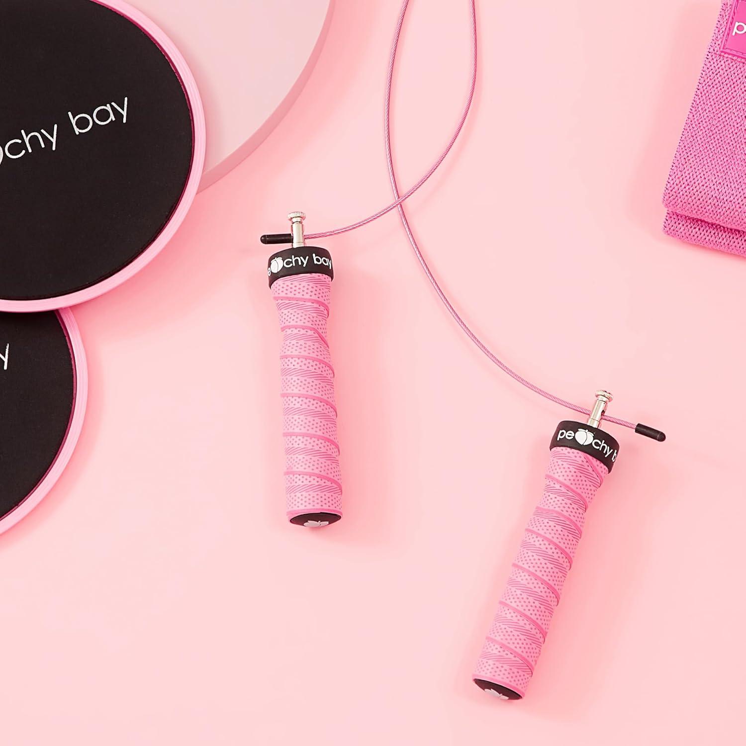 Cuerda de saltar ajustable The Peachy Bay con mangos antideslizantes