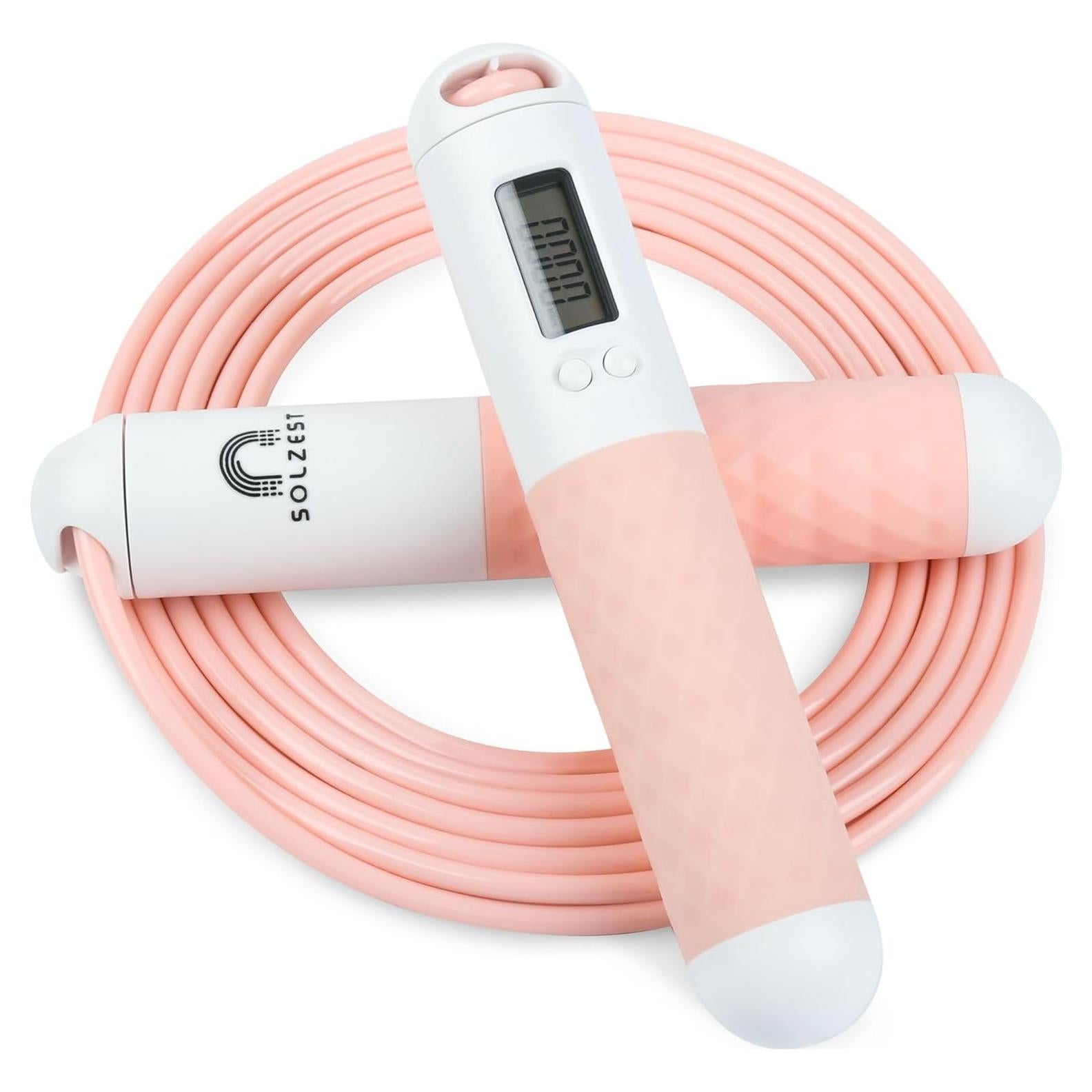 Cuerda de Salto Ajustable Solzest con Contador Digital LED