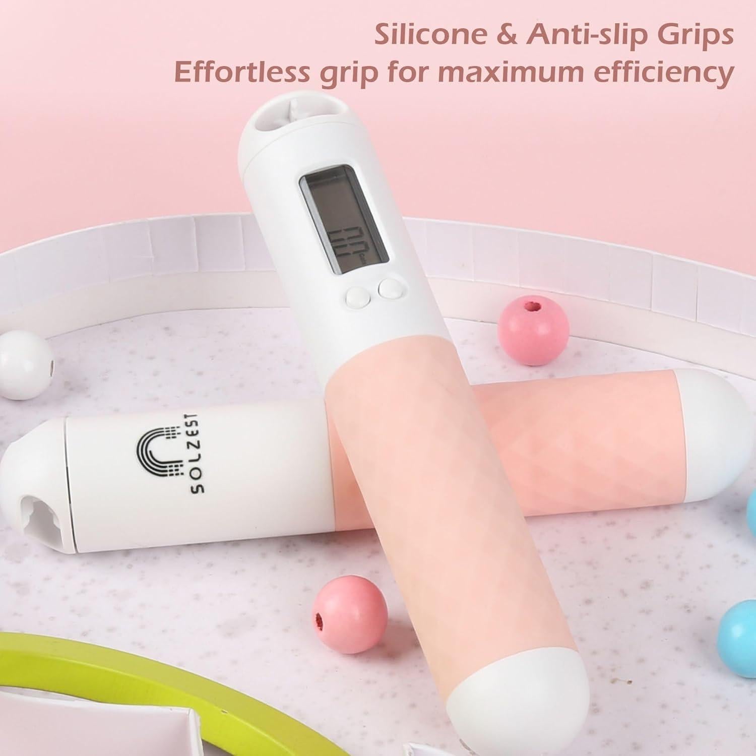 Cuerda de Salto Ajustable Solzest con Contador Digital LED