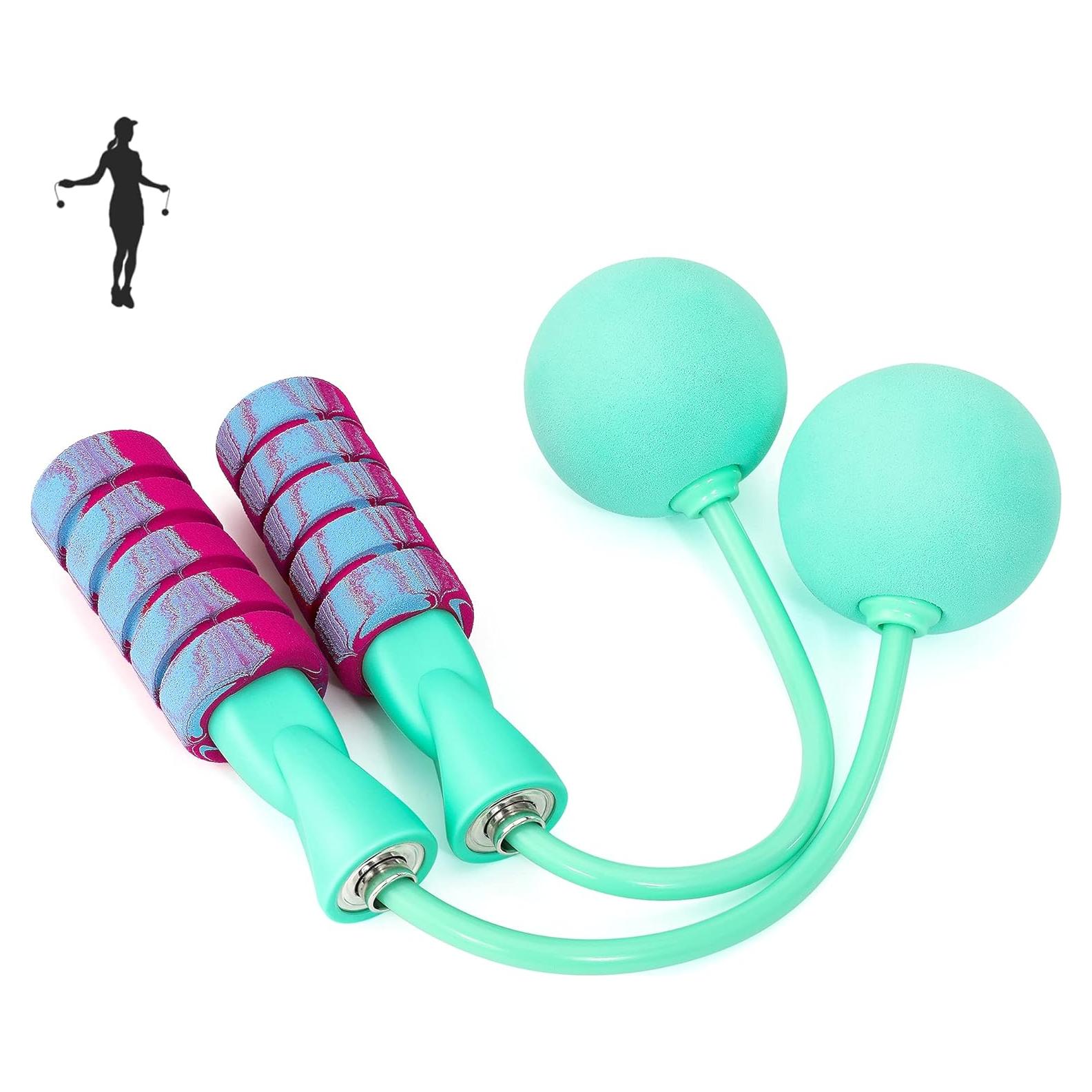 Cuerda de Saltar APLUGTEK con Peso y Sin Enredos - Verde