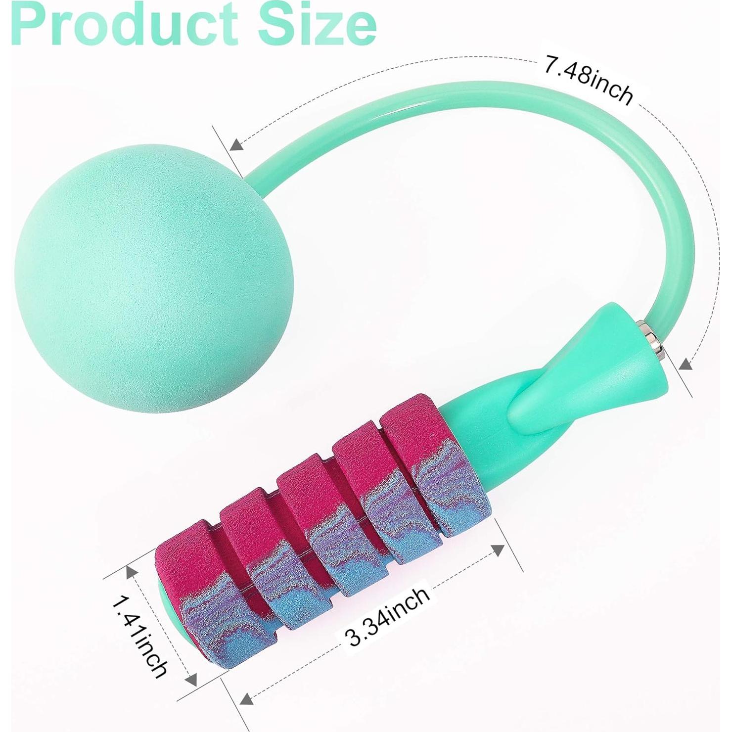 Cuerda de Saltar APLUGTEK con Peso y Sin Enredos - Verde