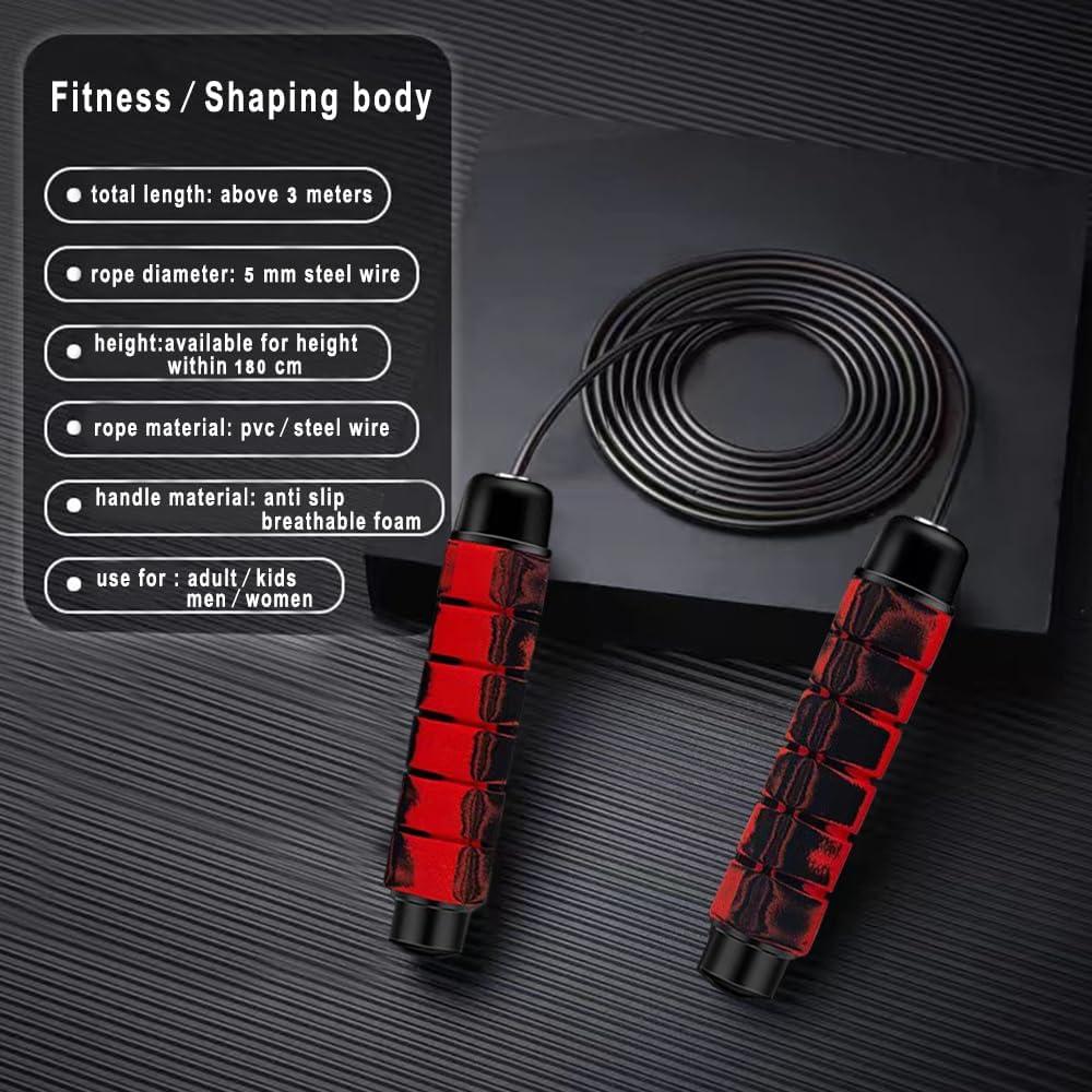 Cuerda de Salto Ajustable DYDSTRNG con Rodamientos para Fitness