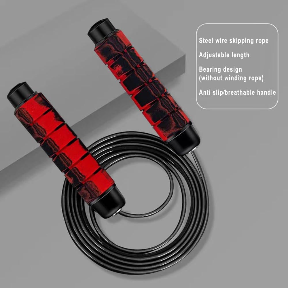 Cuerda de Salto Ajustable DYDSTRNG con Rodamientos para Fitness