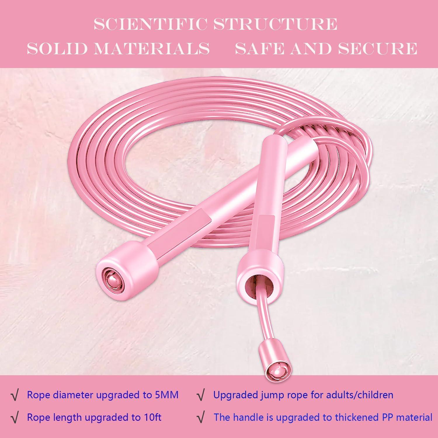 Cuerda de Saltar Ajustable Sufeasdf para Niños y Mujeres - 3 Piezas