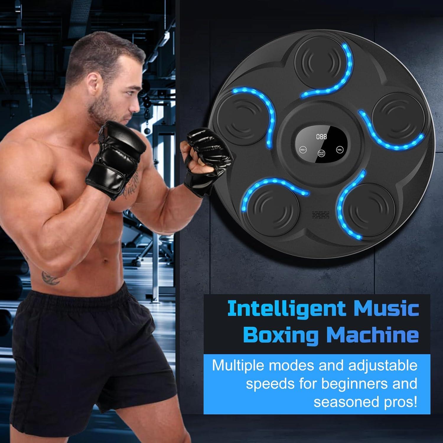 Máquina de Boxeo Musical YHR con Guantes - 5 Objetivos, Bluetooth