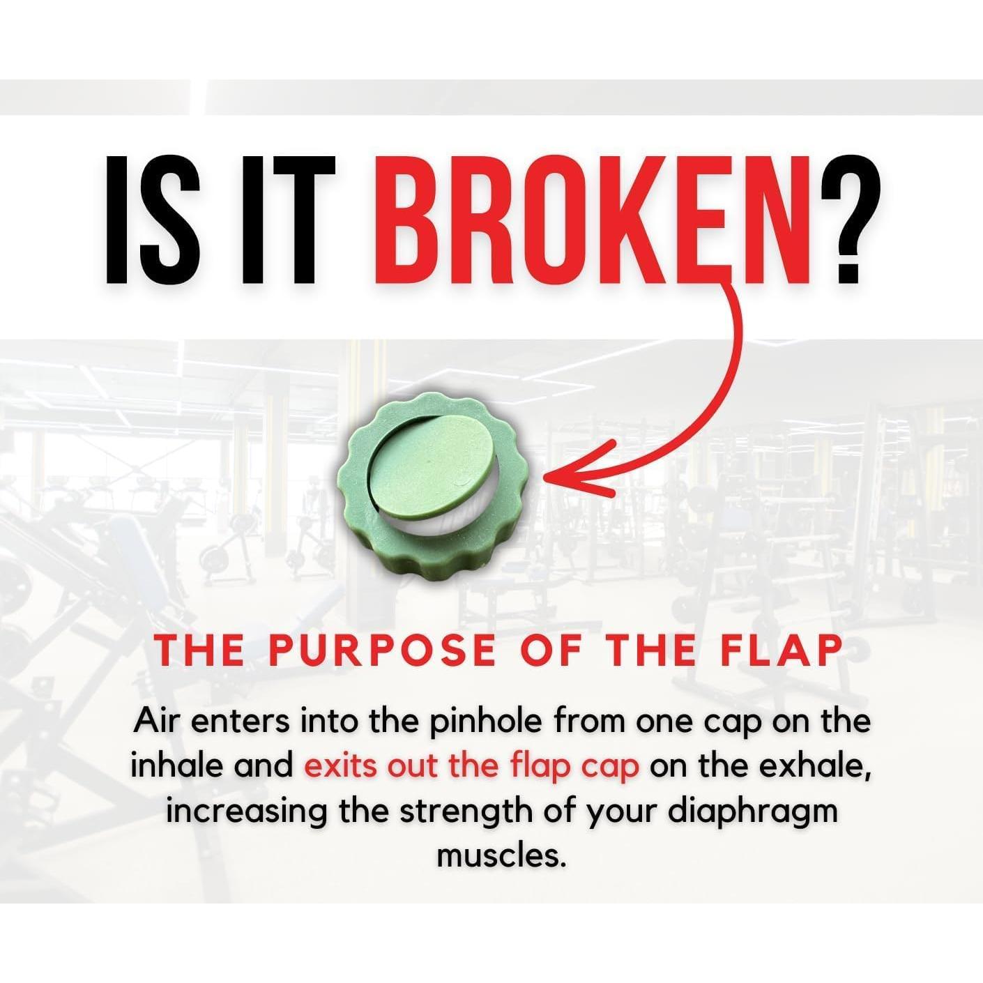 Entrenador Respiratorio O2Trainer Bas Rutten - Verde - 16 Tapas