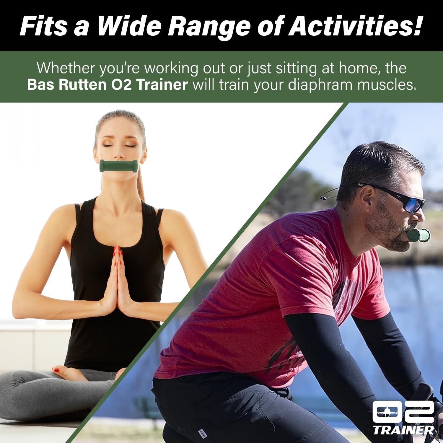 Entrenador Respiratorio O2Trainer Bas Rutten - Verde - 16 Tapas