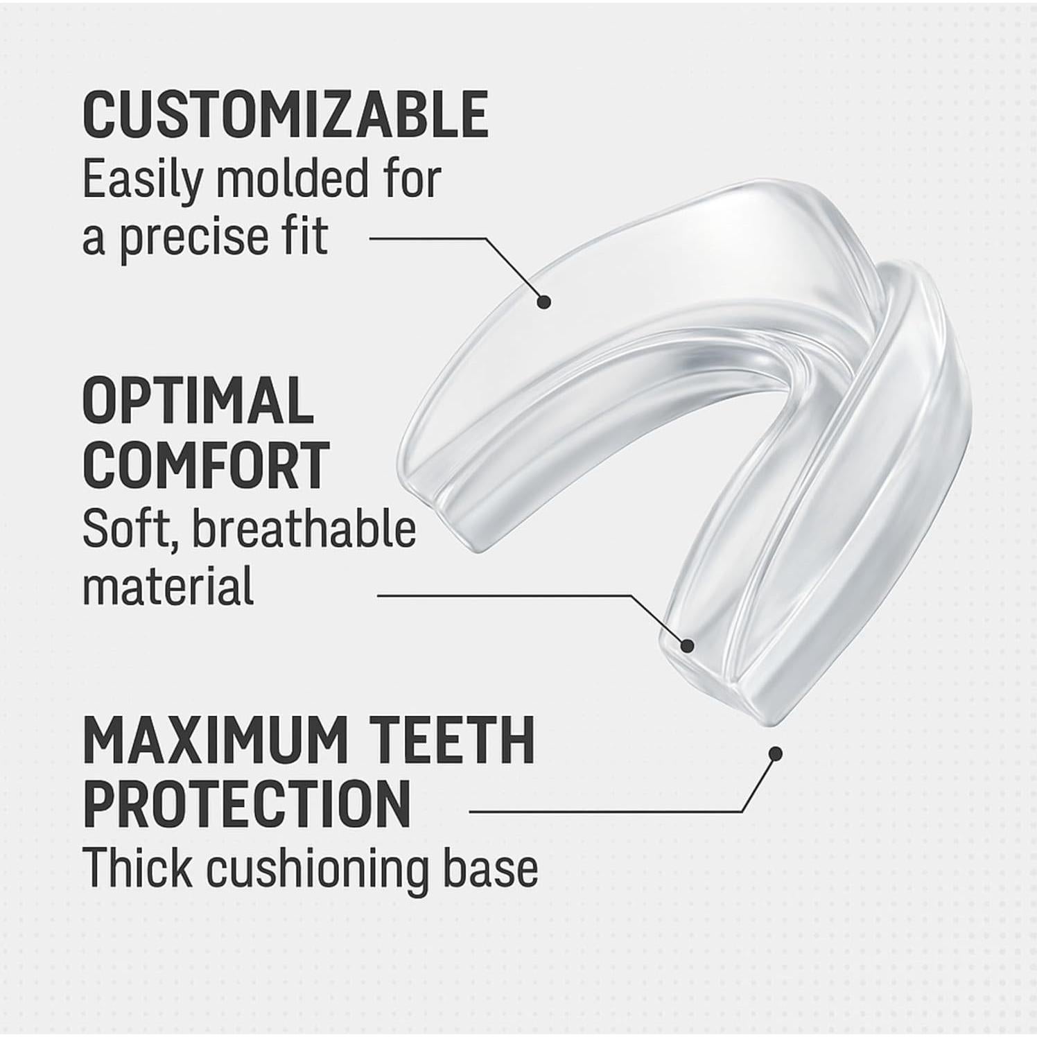 Protector Bucal Ajustable ProDental - 2 Pack para Deportes