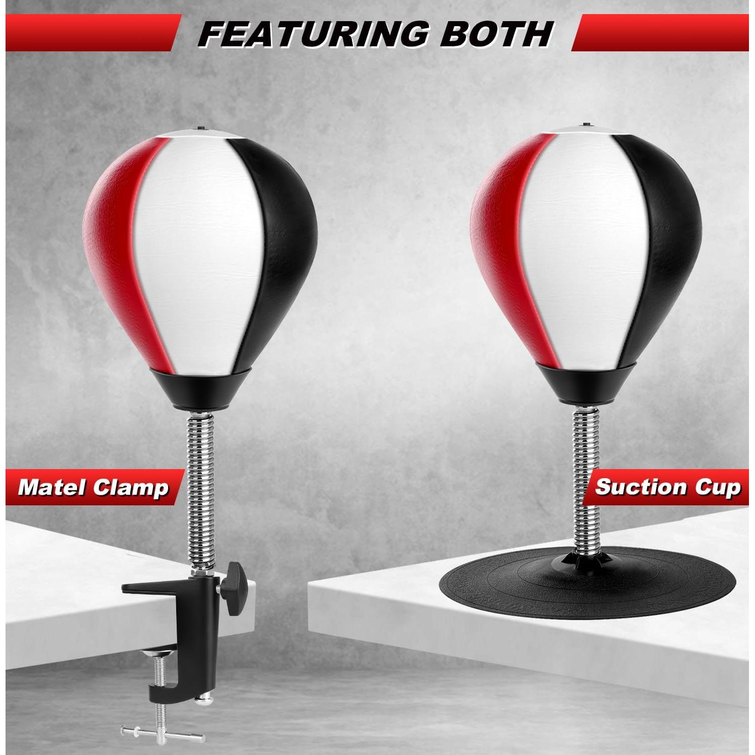 Bolsa de Boxeo de Escritorio YORWHIN con Ventosa y Resorte