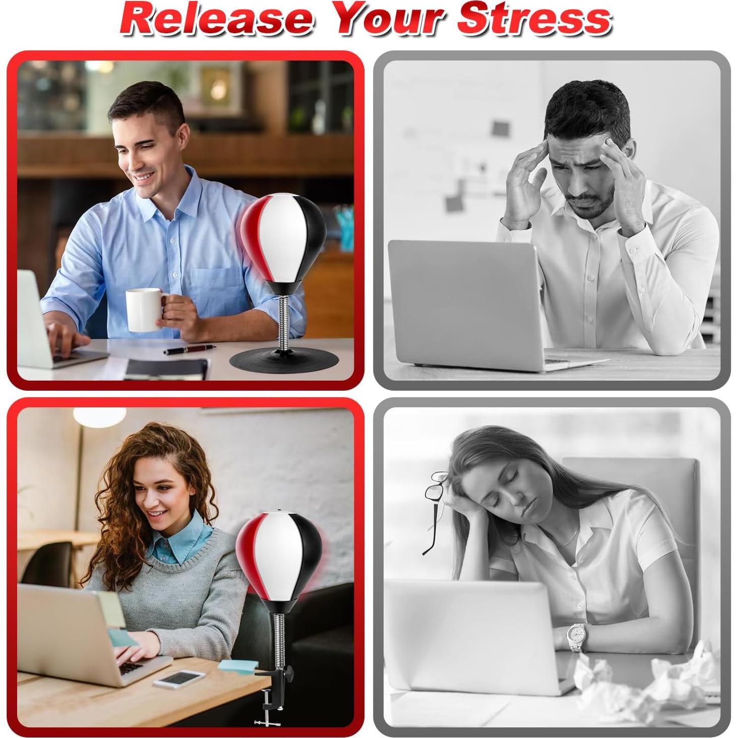 Bolsa de Boxeo de Escritorio YORWHIN con Ventosa y Resorte