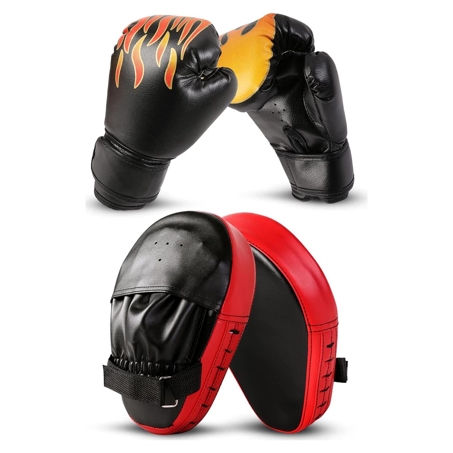 Set de Guantes de Boxeo y Mitones Odoland 6oz para Niños