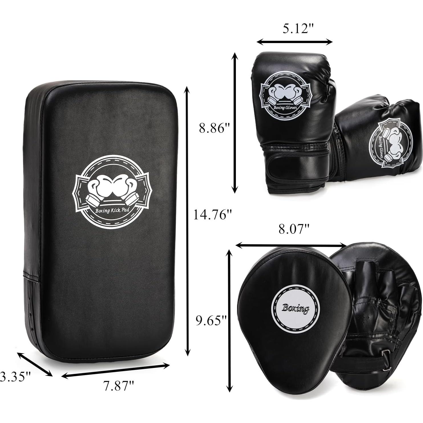 Set de Boxeo 3-en-1 Cididu para Niños - Guantes y Almohadilla