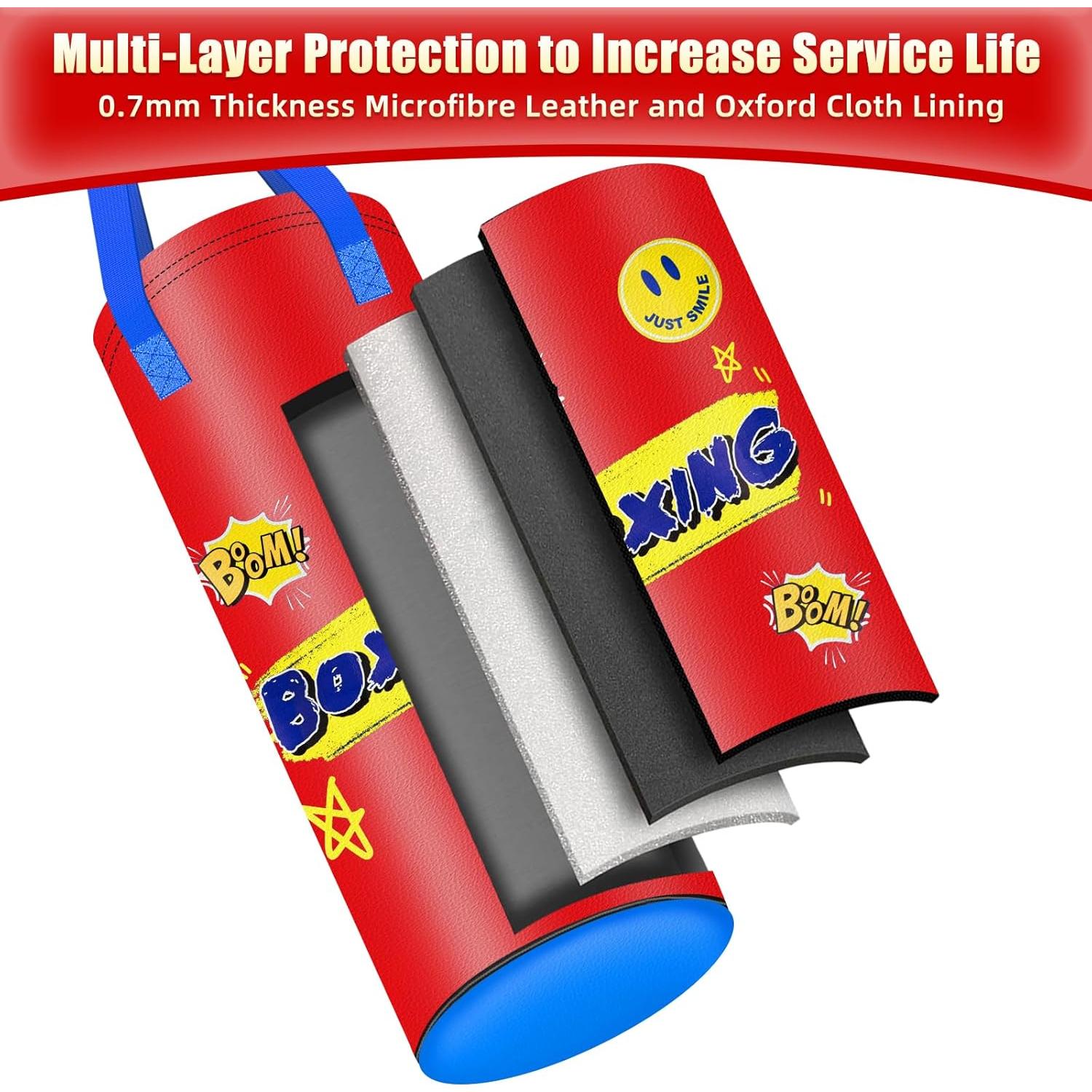 Saco de Boxeo Colgante YORWHIN 2FT para Niños con Guantes