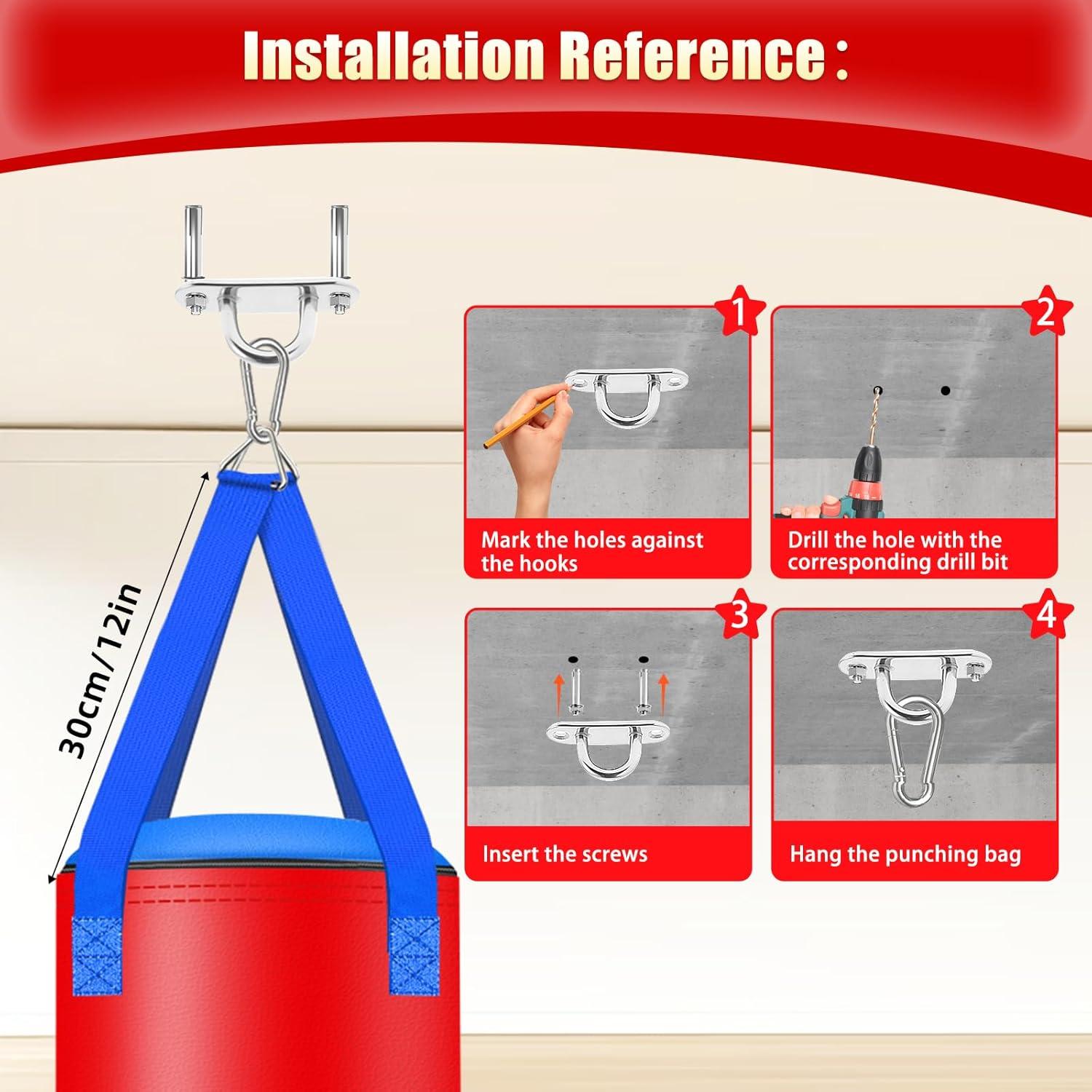 Saco de Boxeo Colgante YORWHIN 2FT para Niños con Guantes