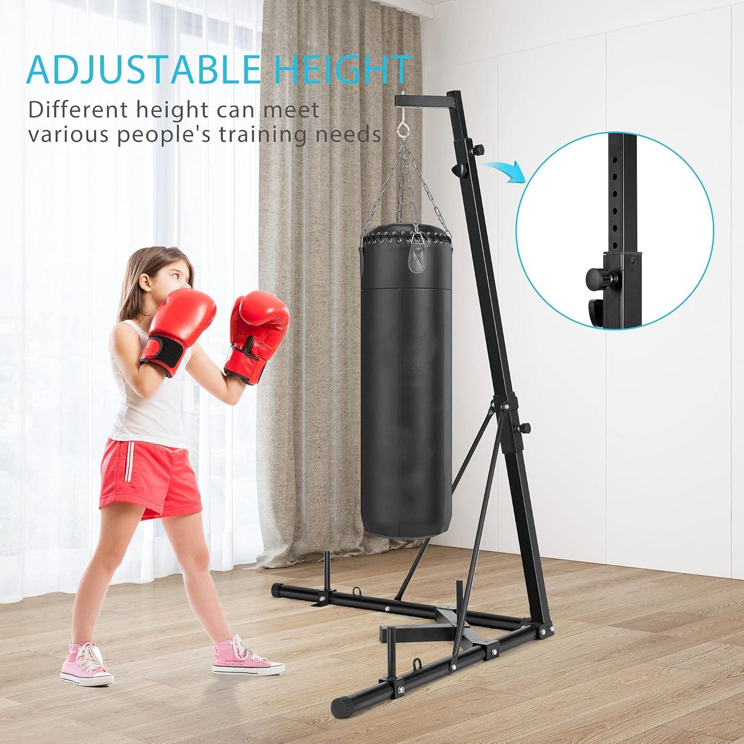 Soporte de Bolsa de Boxeo Plegable VIVOHOME Ajustable 60 kg