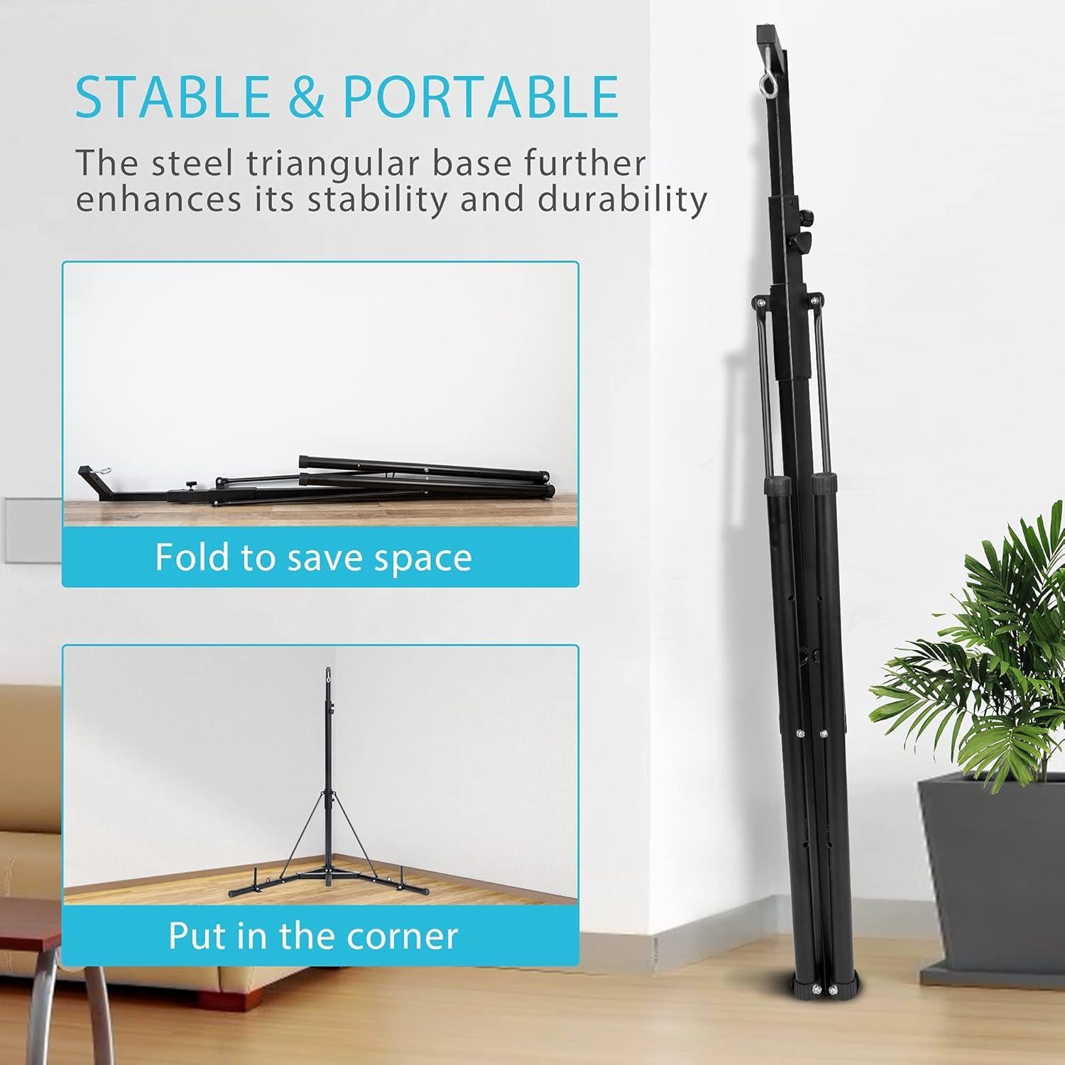 Soporte de Bolsa de Boxeo Plegable VIVOHOME Ajustable 60 kg