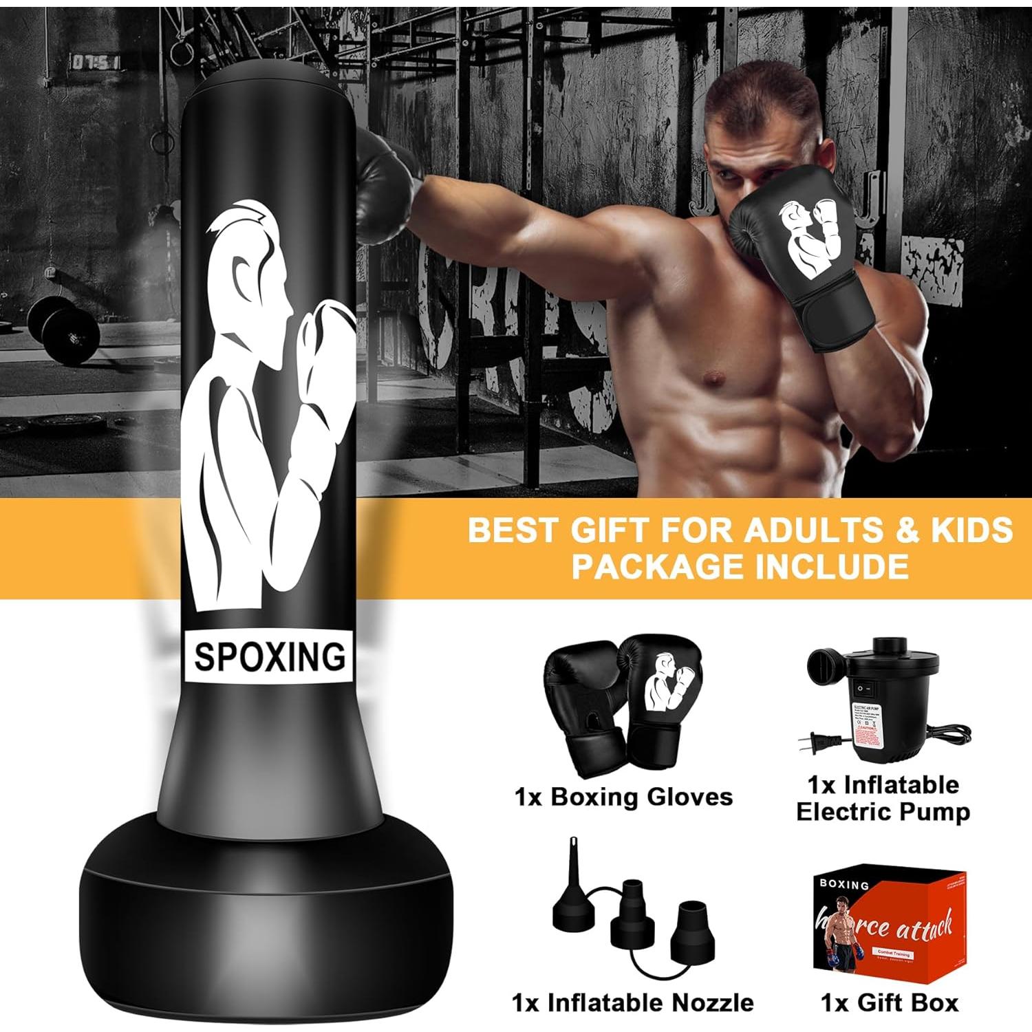 Saco de Boxeo de Pie Vobab 70" (177.8 cm) para Adultos