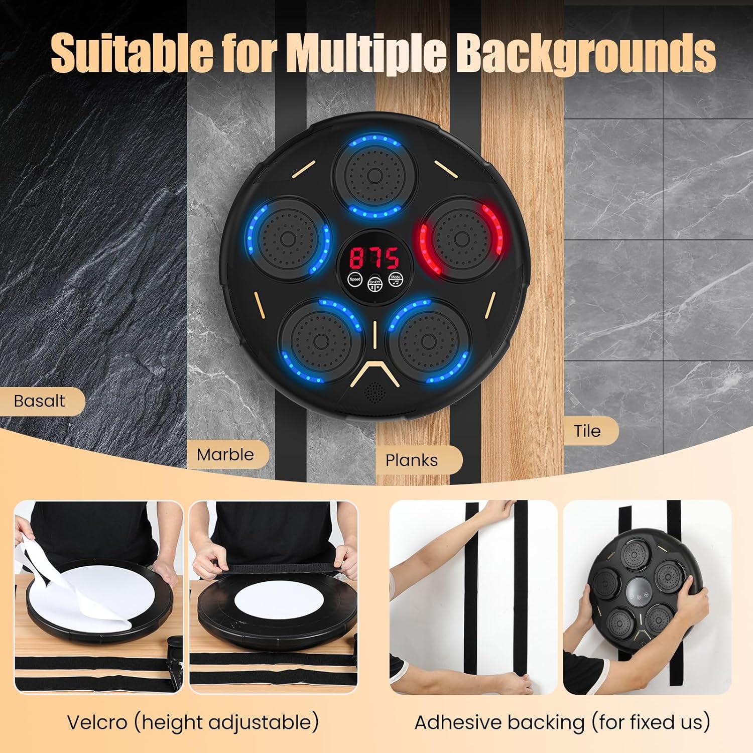 Máquina de Boxeo Musical Bewolk HJ-003 con Guantes Bluetooth