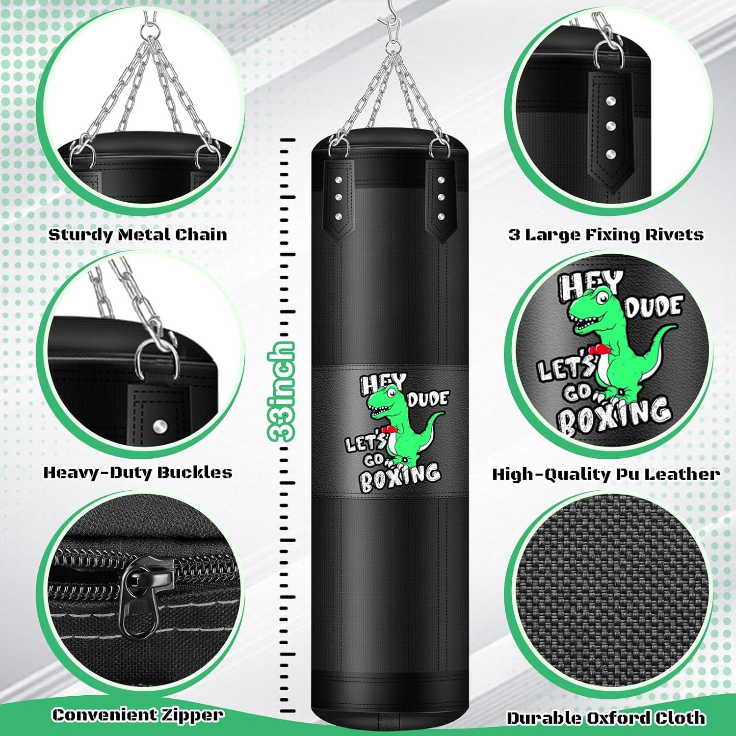 Saco de Boxeo para Niños YORWHIN 2.7ft con Guantes 6oz