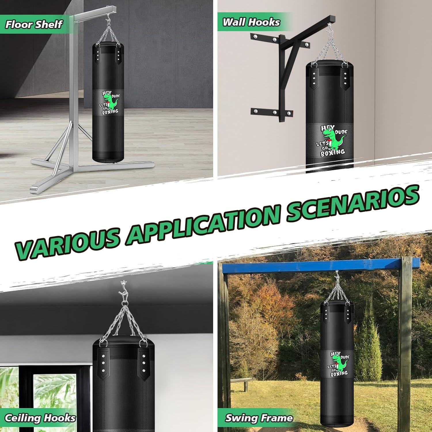 Saco de Boxeo para Niños YORWHIN 2.7ft con Guantes 6oz