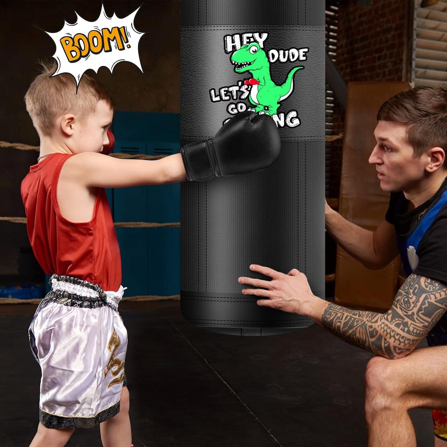 Saco de Boxeo para Niños YORWHIN 2.7ft con Guantes 6oz