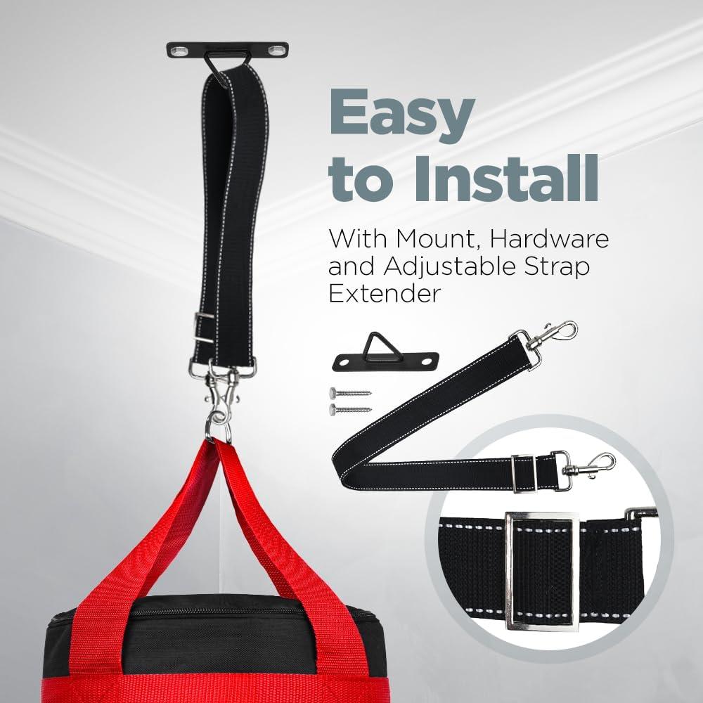 Set Saco de Boxeo para Niños LoGest 0.61m con Guantes y Envolturas