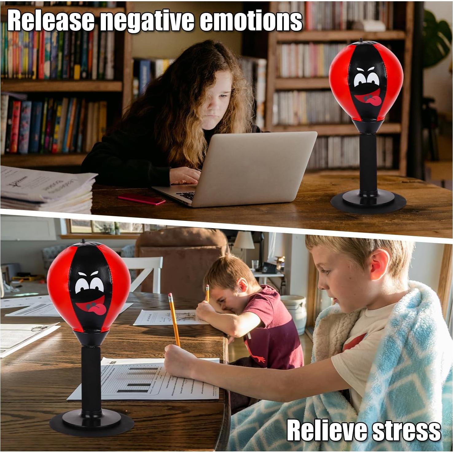 Bolsa de Golpes de Escritorio BOXOB con Ventosa - Alivio de Estrés