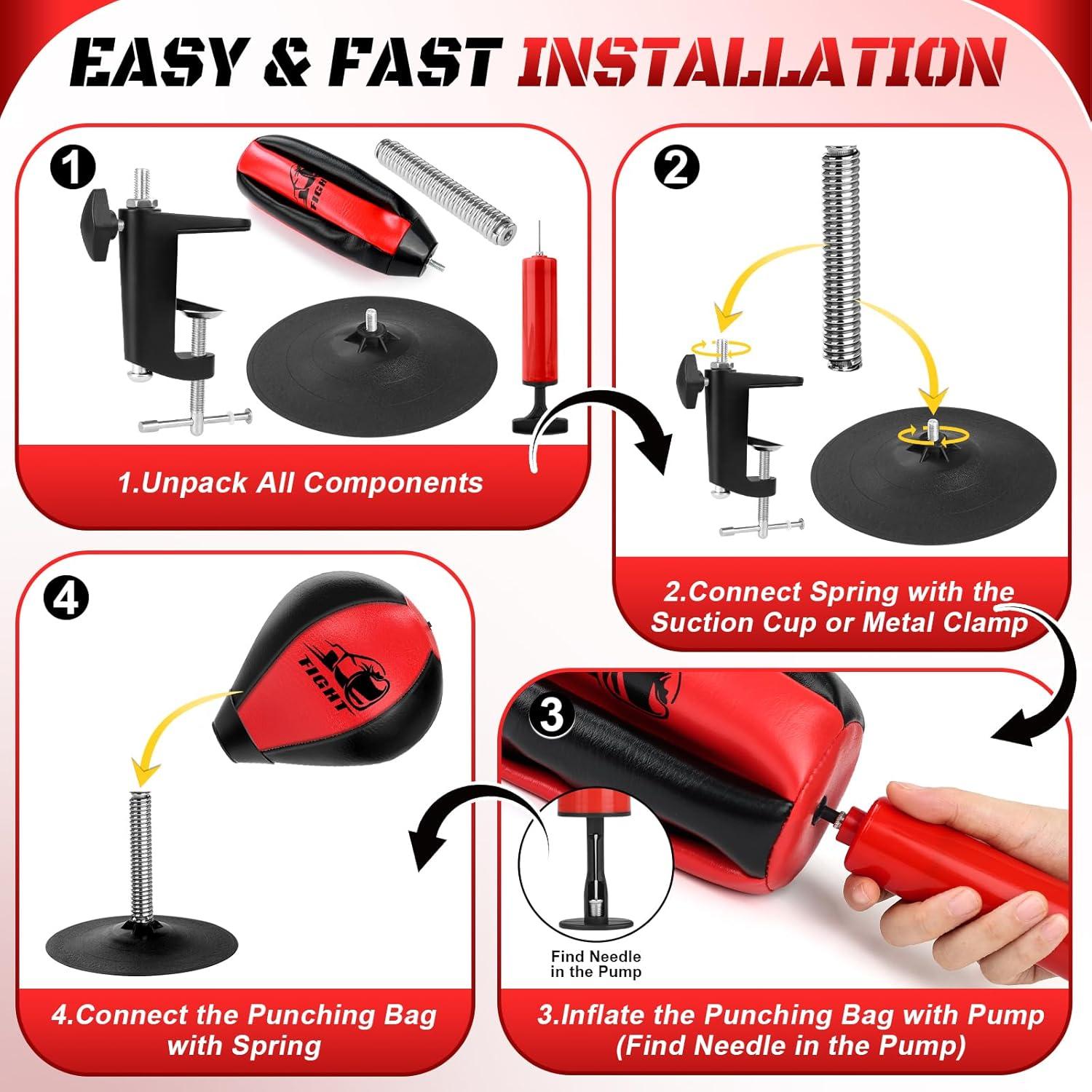 Bolsa de Golpes de Escritorio YORWHIN con Ventosa y Abrazadera