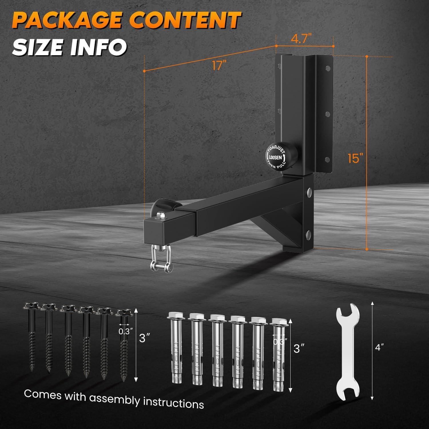 Soporte para bolsa de boxeo Azunz ajustable 800 lbs - Metal