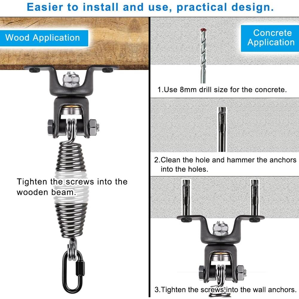 Soporte para Saco de Boxeo BeneLabel con Resorte 158.8 kg