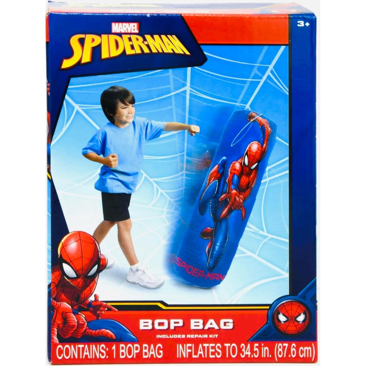 Saco de Golpes Inflable Spiderman 87.63 cm para Niños