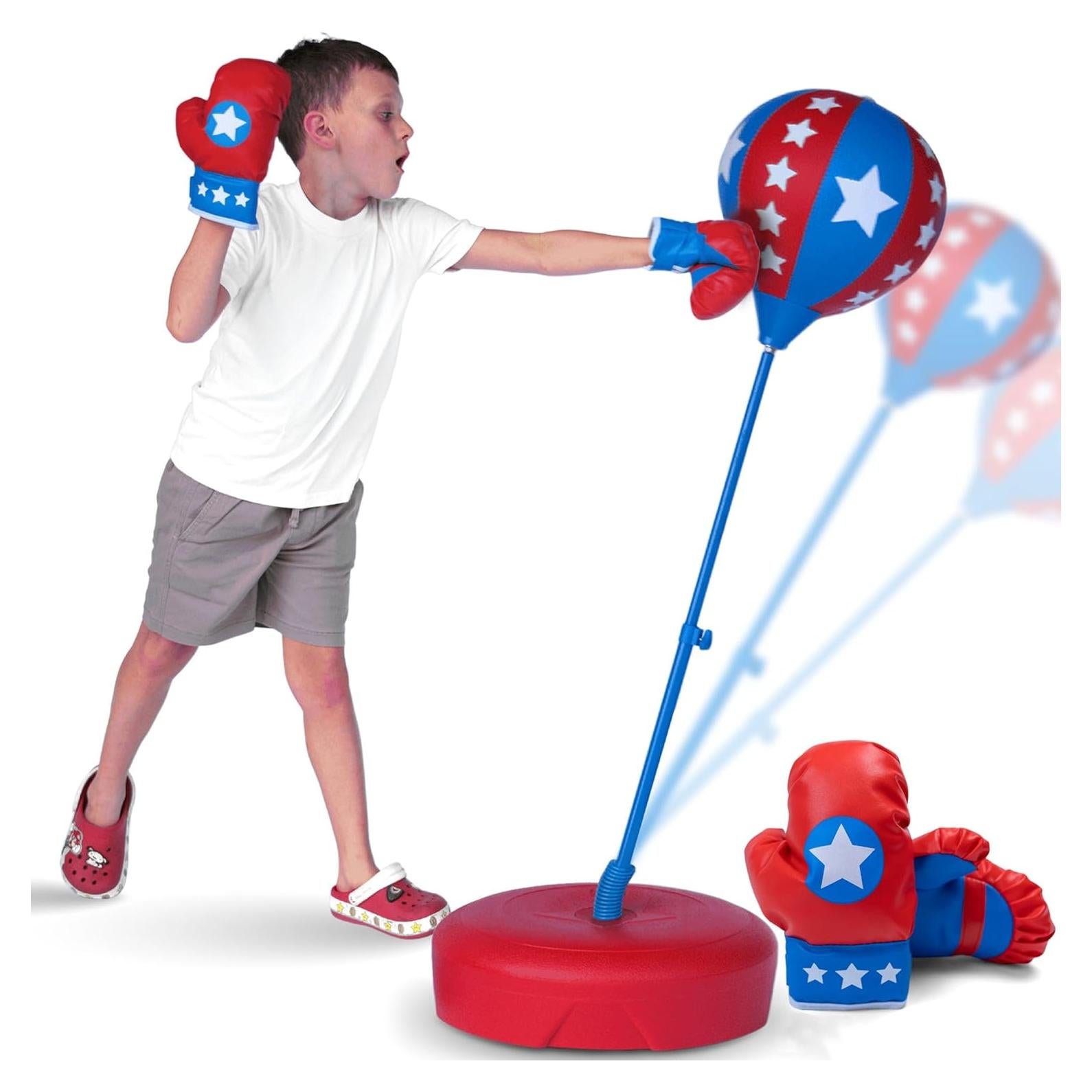 Saco de Boxeo Klevly Super Puncher Ajustable para Niños 3-8 Años