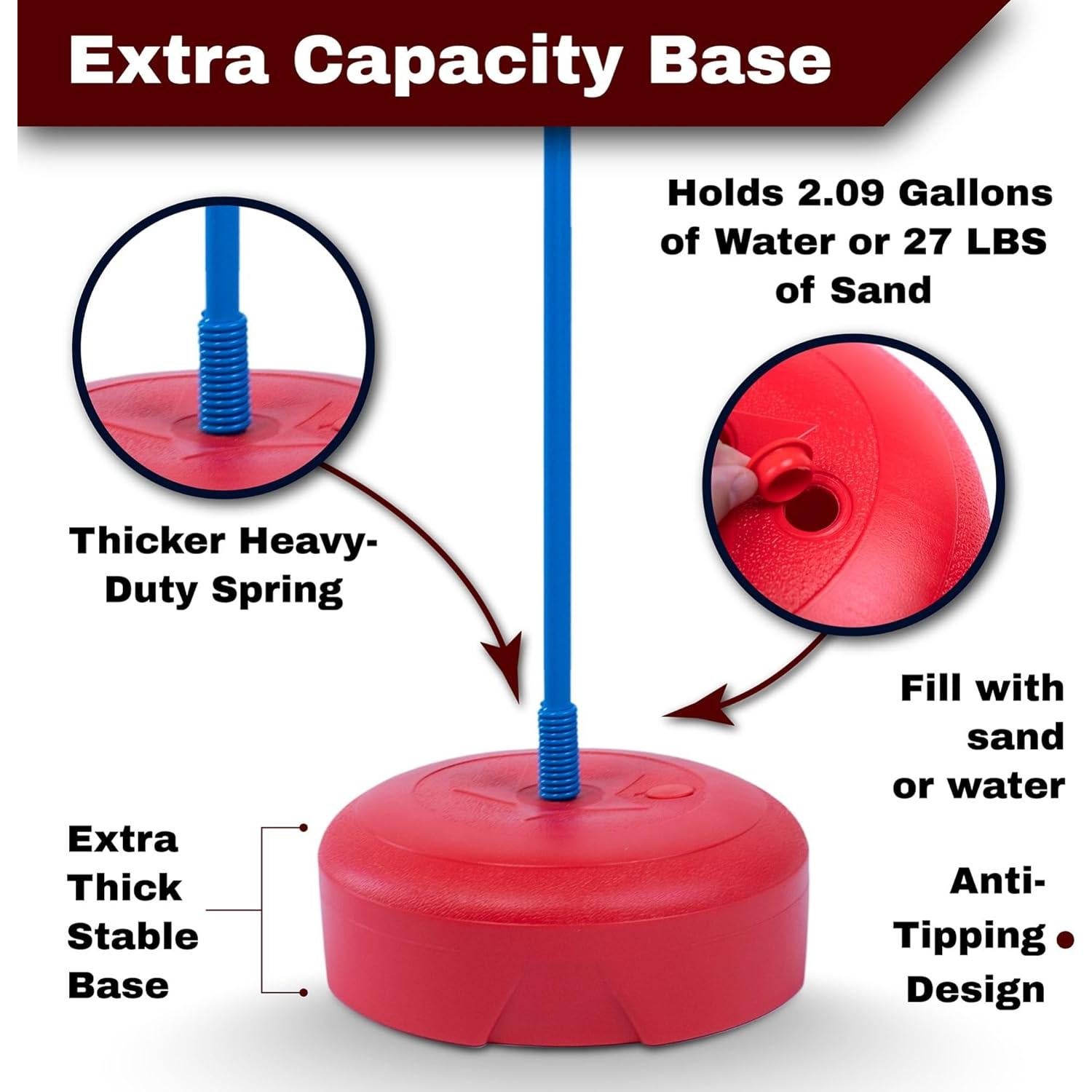 Saco de Boxeo Klevly Super Puncher Ajustable para Niños 3-8 Años