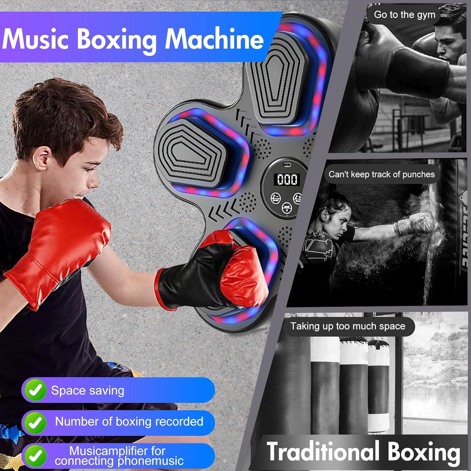 Máquina de Boxeo Musical ALSO GO 2025, 5 Objetivos, Bluetooth