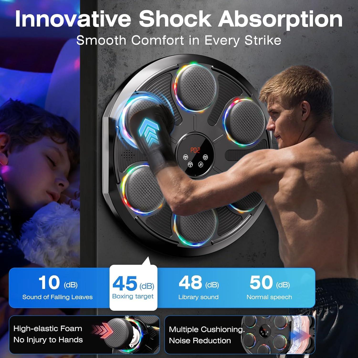 Máquina de Boxeo Musical WLSINJL 3320 con Guantes y Bluetooth