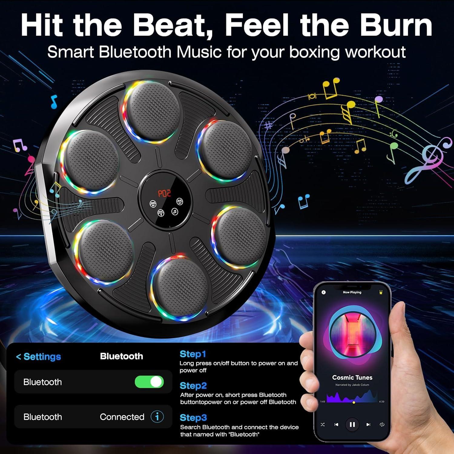 Máquina de Boxeo Musical WLSINJL 3320 con Guantes y Bluetooth