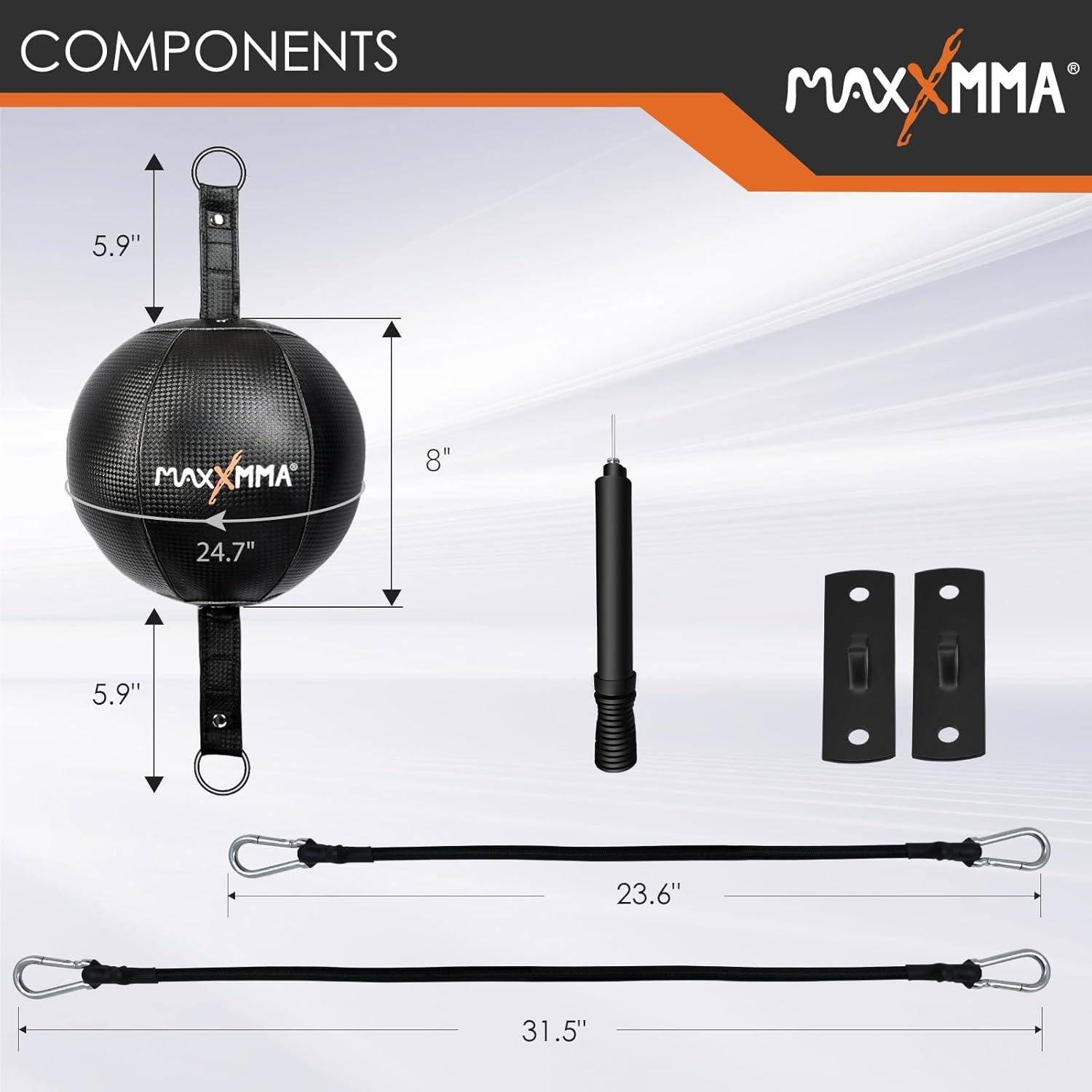 Bola de Doble Extremo MaxxMMA con Bomba y Accesorios
