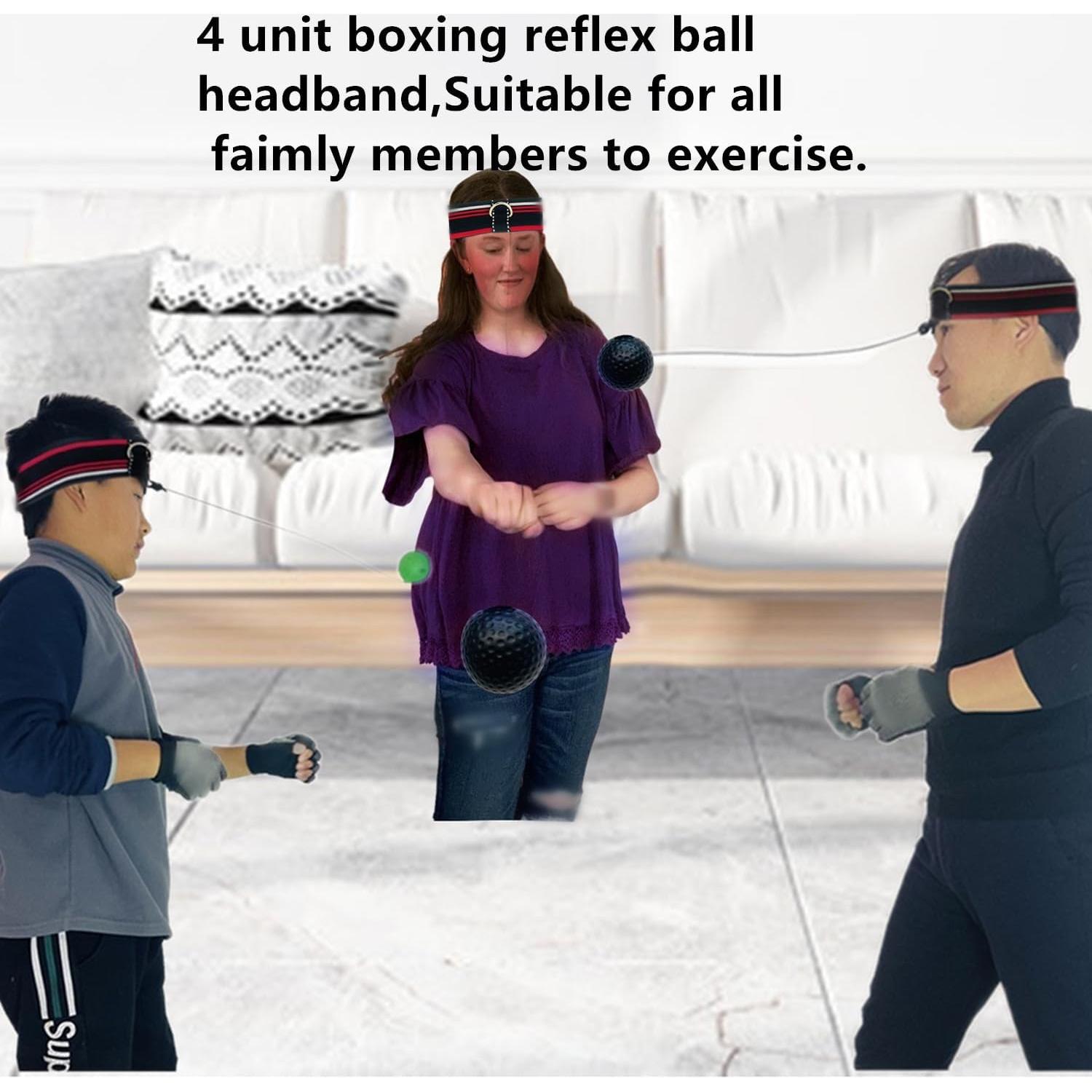 Conjunto de entrenamiento de boxeo KANGHUANG con 4 bolas y guantes