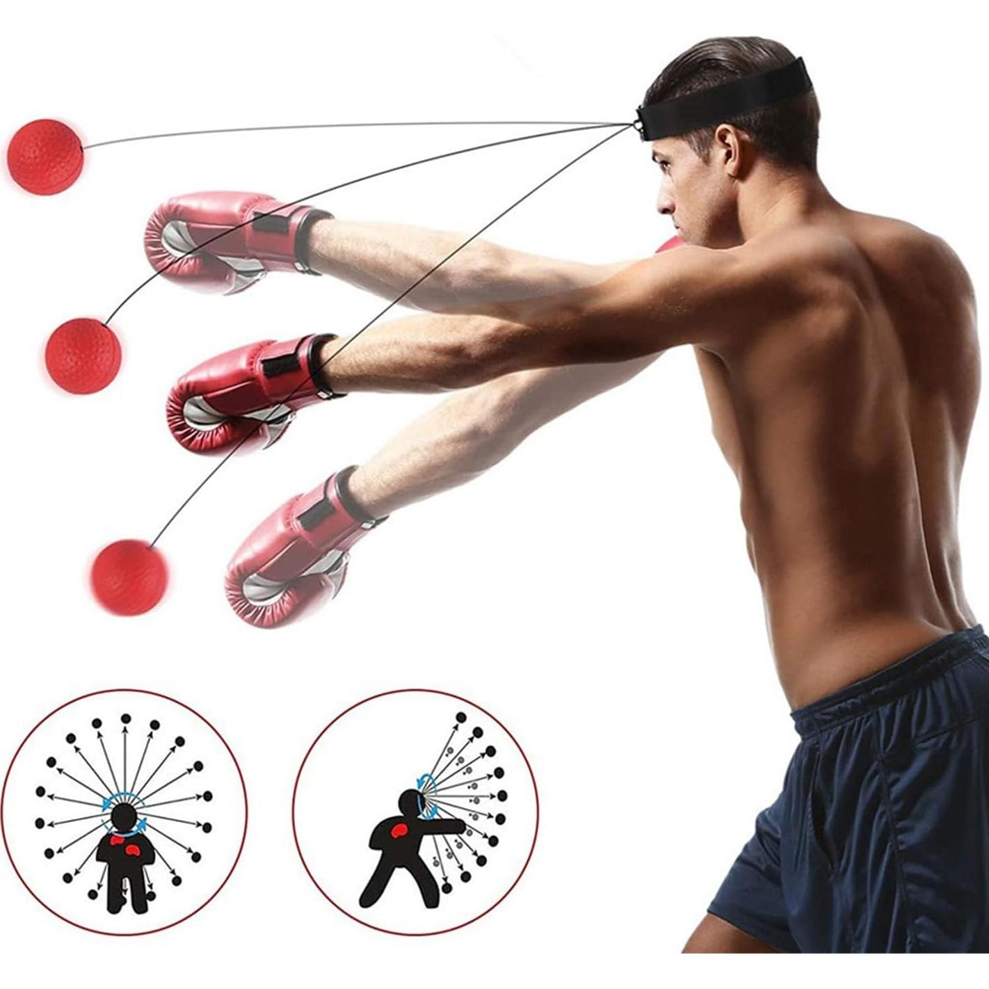 Bola de Reflexión de Boxeo JCYOYO BOXING001 6 cm con Vendajes