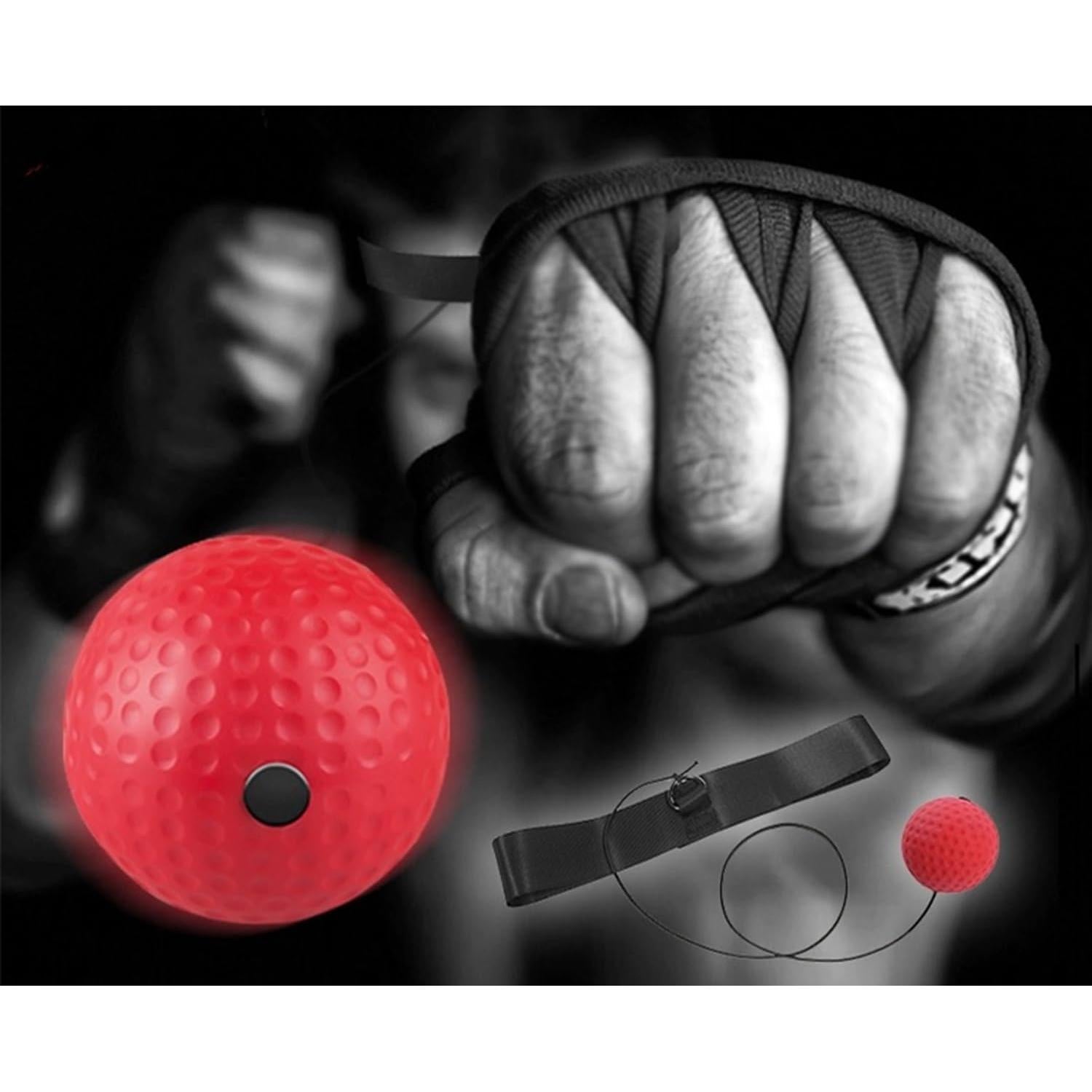 Bola de Reflexión de Boxeo JCYOYO BOXING001 6 cm con Vendajes