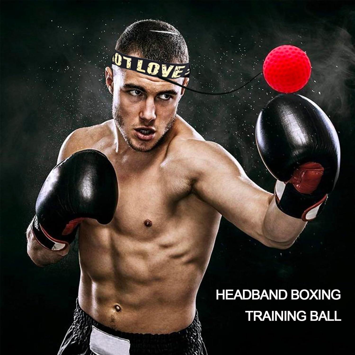 Set de entrenamiento de boxeo Q&F Tech con 2 bolas y banda