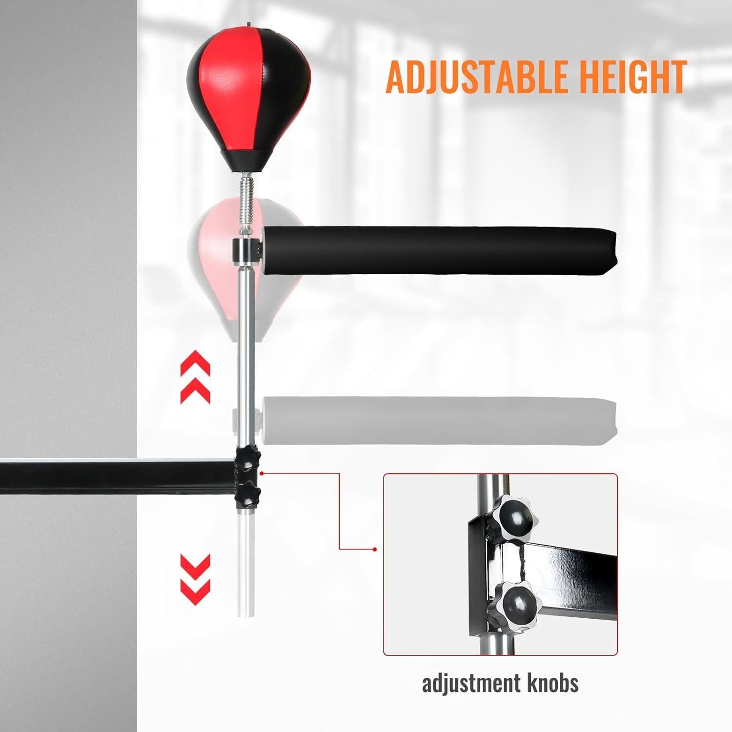 Barra Giratoria de Boxeo JELLYRATTBIT Montada en Pared 60x110cm