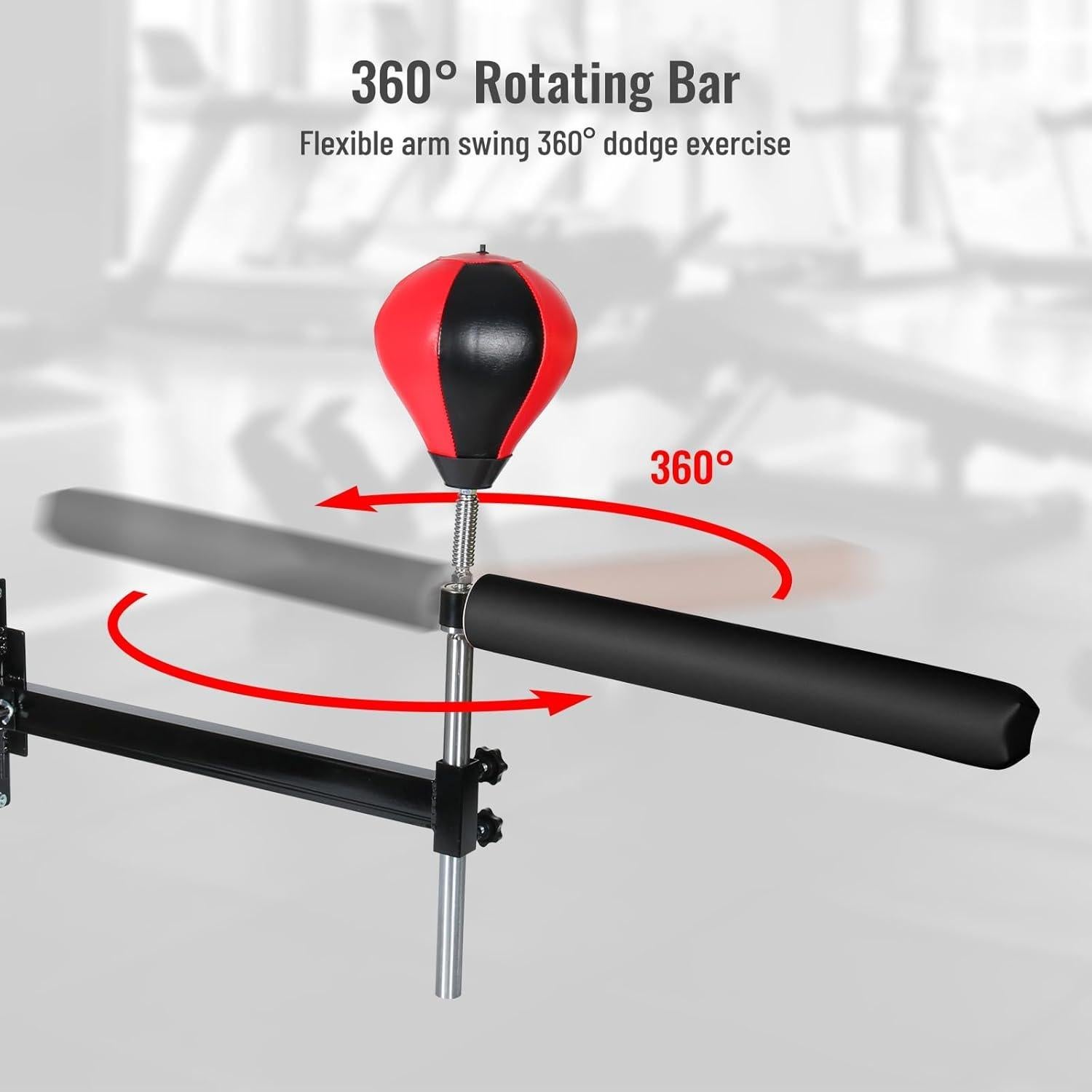 Barra Giratoria de Boxeo JELLYRATTBIT Montada en Pared 60x110cm