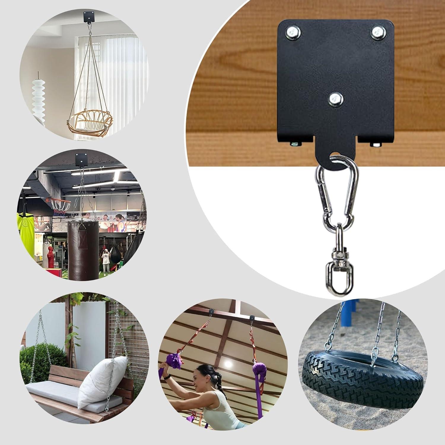 Soporte para Saco de Boxeo Homydom 158 kg Acero Negro