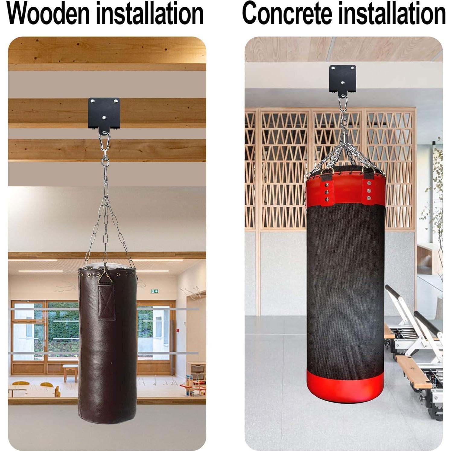 Soporte para Saco de Boxeo Homydom 158 kg Acero Negro