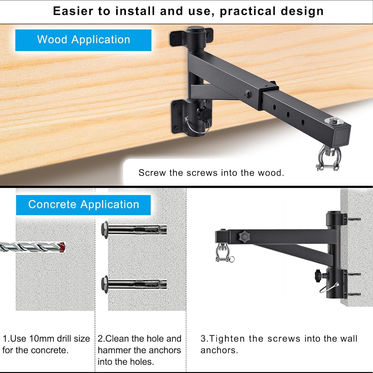 Soporte de Bolsa Pesada Kipika Ajustable 43-63.5 cm Metal