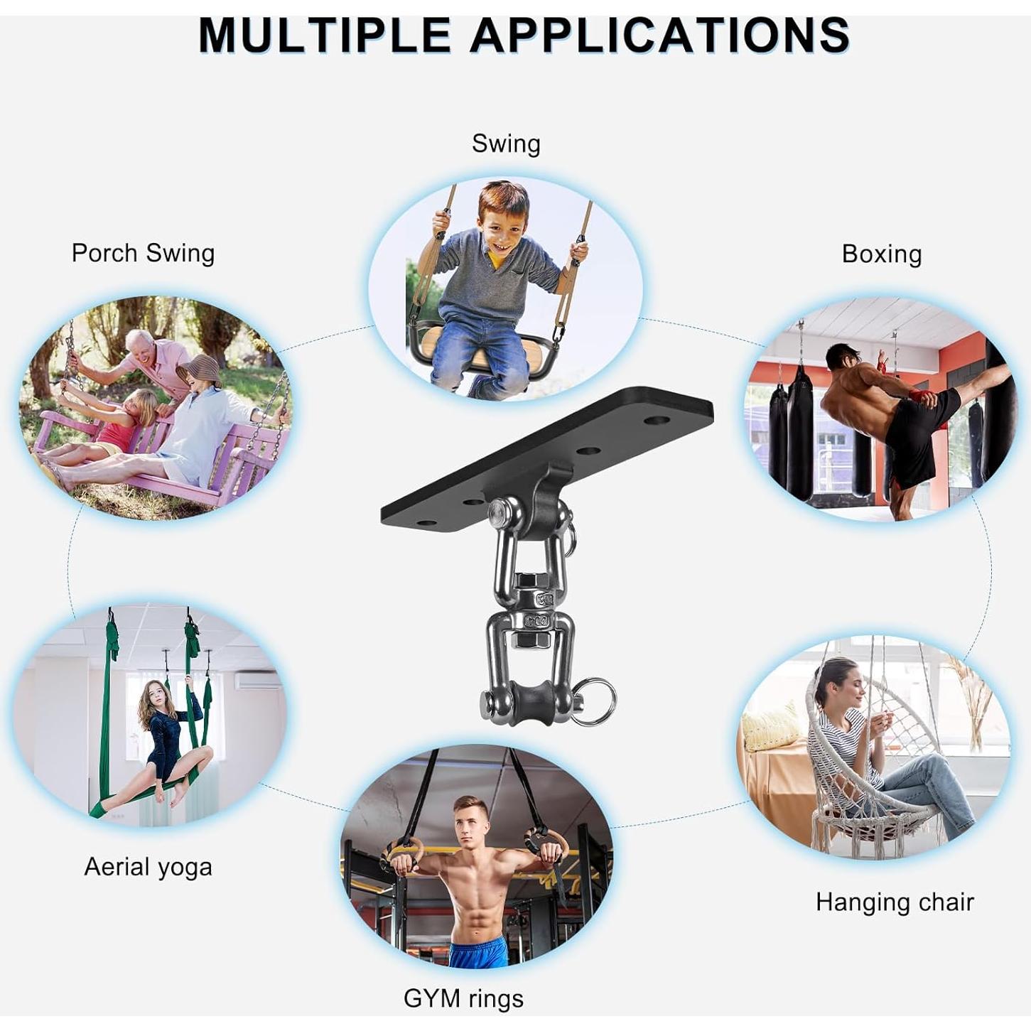 Soporte de Techo para Bolsa Pesada Lifeswell 272 kg Rotación 360°