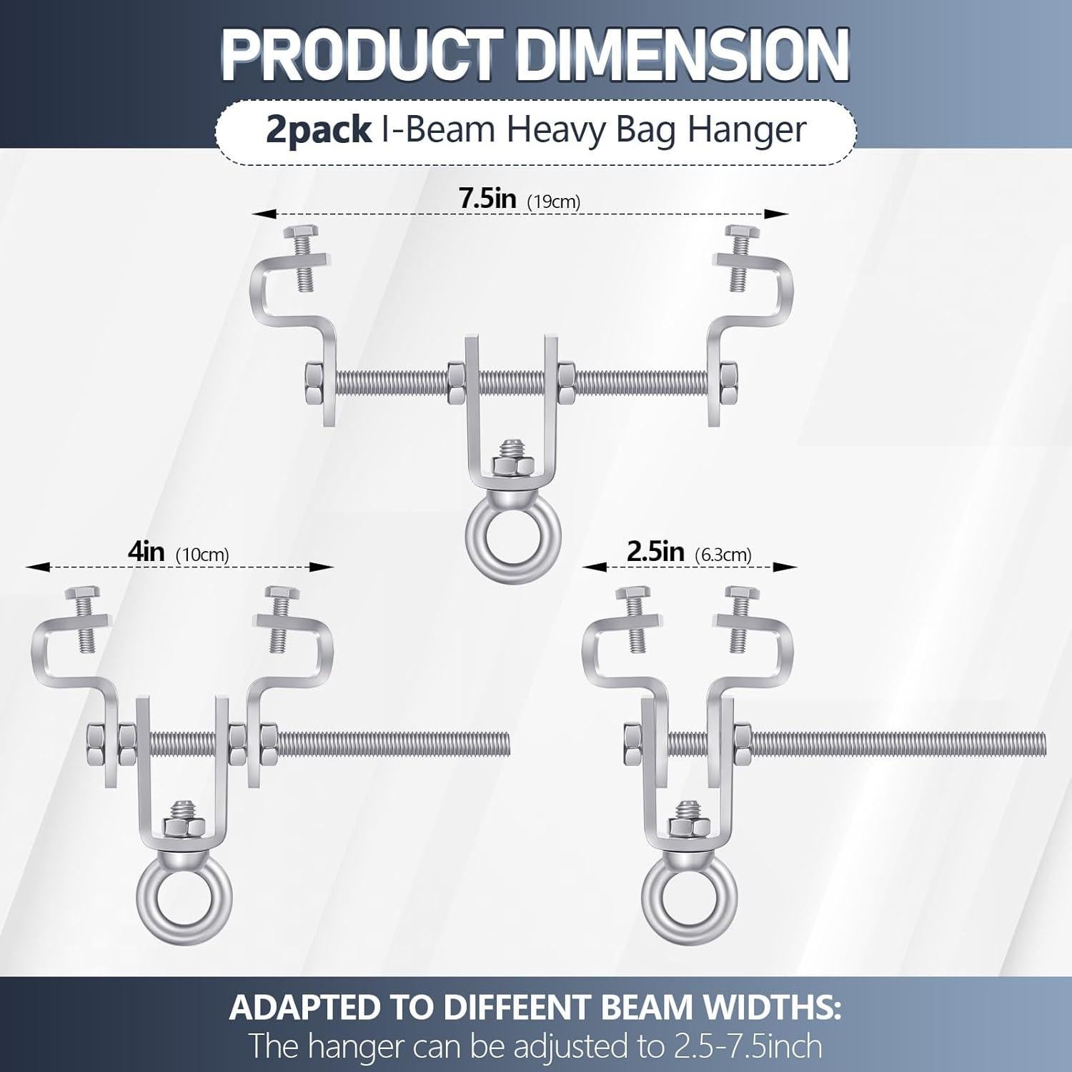 Soporte de Bolsa Pesada MorningRo con Ganchos y Tuercas