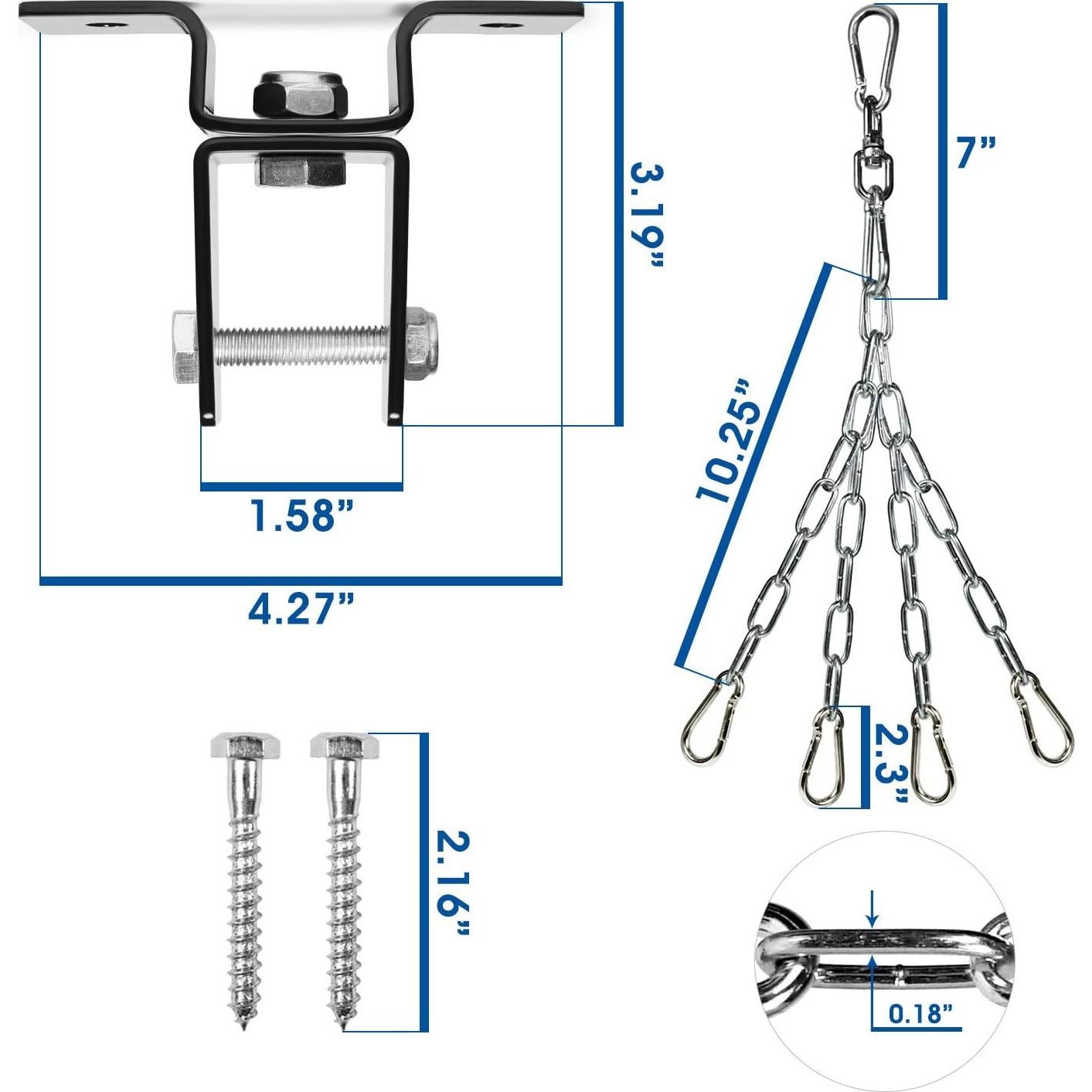 Soporte Giratorio para Saco de Boxeo Yes4All - 68 kg