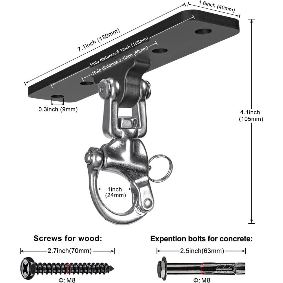 Soporte para Saco de Boxeo Dolibest DBSH-23-03 408 kg